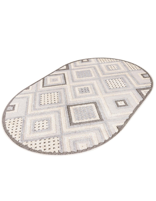 Sandy Beige 4' x 6' Arlo Oval Area Rug 100% Polypropylene With Cotton Backing Easy Clean Indoor Living Room Bedroom Dining Office Carpet for Sale at Rug Engine