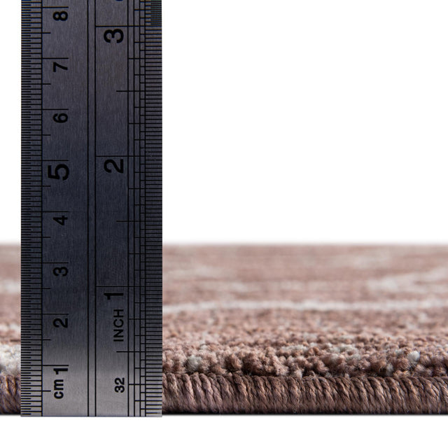 Dusty Rose 2' x 8' Eco Trellis Runner Area Rug 100% Recycled Space Dyed Polyester With Cotton Backing Geometric Pattern Eco-Friendly Carpet for Sale at Rug Engine