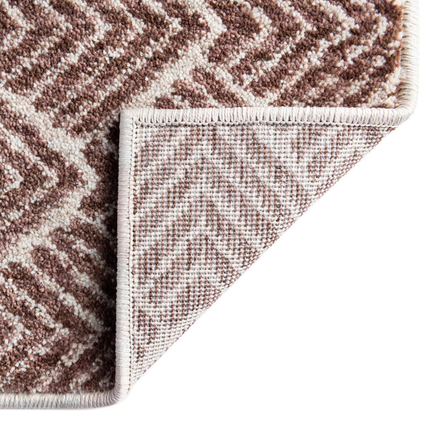 Dusty Rose 2' x 3' Eco Trellis Rectangle Area Rug 100% Recycled Space Dyed Polyester With Cotton Backing Geometric Pattern Eco-Friendly Carpet for Sale at Rug Engine