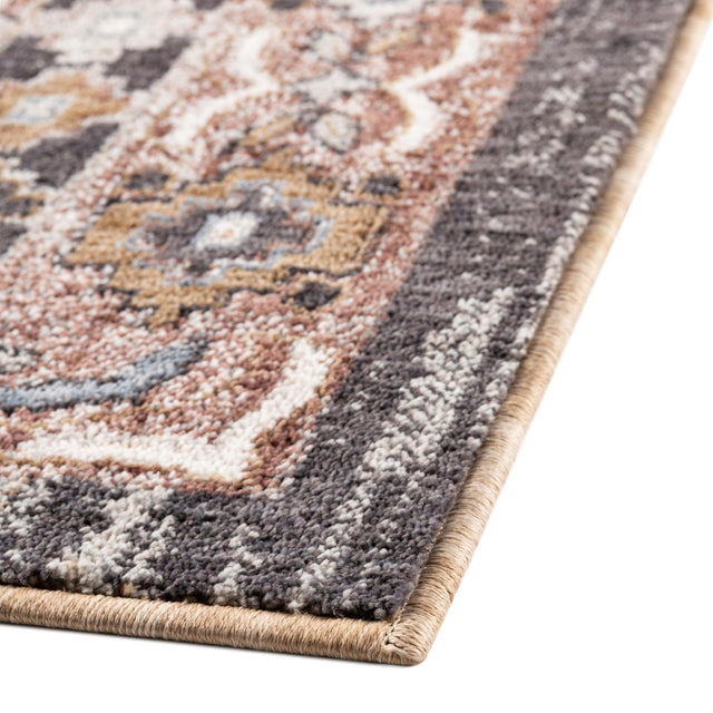 Khaki Gray 5' 3 x 8' Eco Southwestern Rectangle Area Rug 100% Recycled Space Dyed Polyester With Cotton Backing Carpet for Natural Home Decor for Sale at Rug Engine