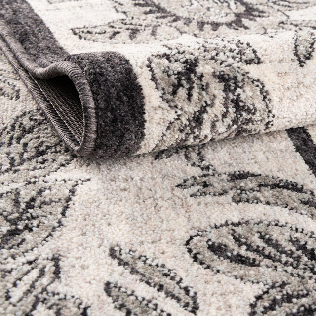 Ivory 2' x 8' Eco Traditional Runner Area Rug 100% Recycled Space Dyed Polyester With Cotton Backing Classic Pattern Carpet for Living, Dining, Office Space for Sale at Rug Engine