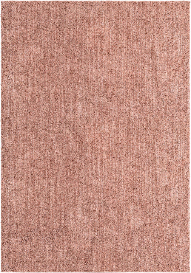 Grapefruit Pink 9' 10 x 14' Jill Zarin Shaggy Chic Rectangle Area Rug Thick Soft Touch Fluffy & Plush Shaggy Pile 100% Polyester (Space-Dyed Yarn) With Jute Backing Carpet for Sale at Rug Engine