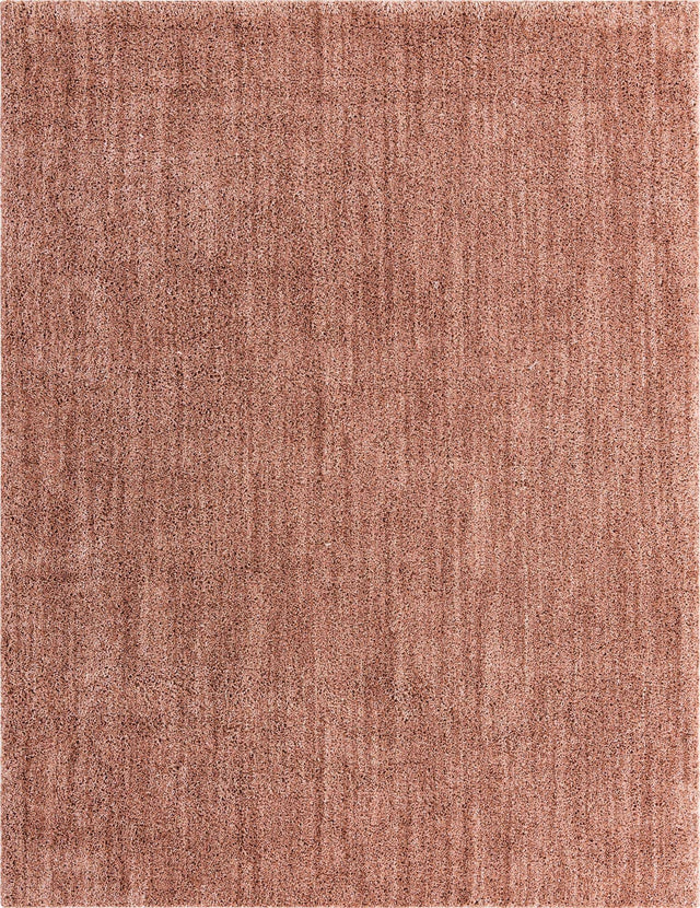 Grapefruit Pink 7' 10 x 10' Jill Zarin Shaggy Chic Rectangle Area Rug Thick Soft Touch Fluffy & Plush Shaggy Pile 100% Polyester (Space-Dyed Yarn) With Jute Backing Carpet for Sale at Rug Engine