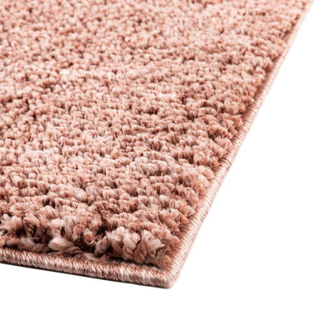 Grapefruit Pink 6' 5 x 9' Jill Zarin Shaggy Chic Rectangle Area Rug Thick Soft Touch Fluffy & Plush Shaggy Pile 100% Polyester (Space-Dyed Yarn) With Jute Backing Carpet for Sale at Rug Engine