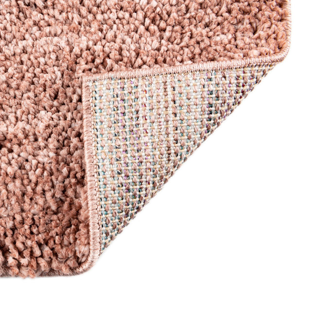 Grapefruit Pink 9' 10 x 14' Jill Zarin Shaggy Chic Rectangle Area Rug Thick Soft Touch Fluffy & Plush Shaggy Pile 100% Polyester (Space-Dyed Yarn) With Jute Backing Carpet for Sale at Rug Engine