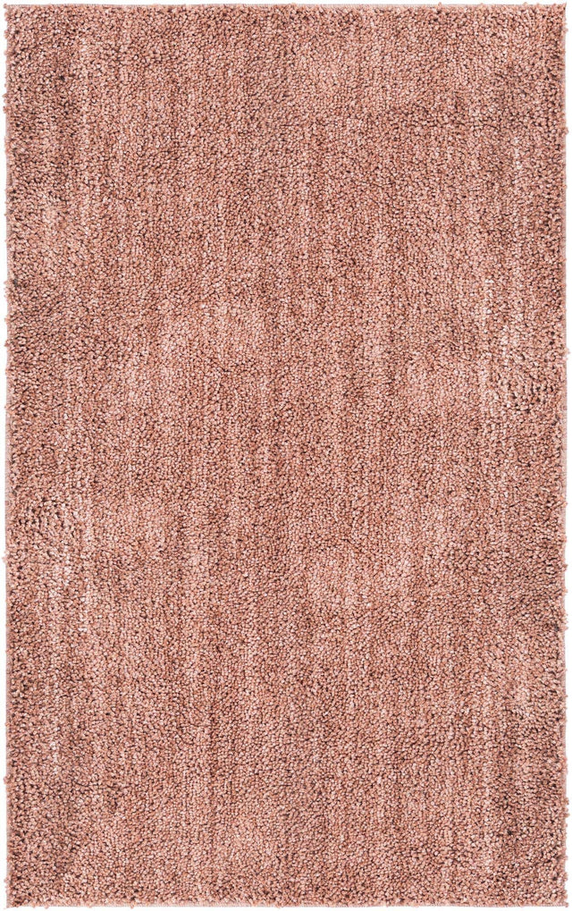 Grapefruit Pink 3' 3 x 5' 3 Jill Zarin Shaggy Chic Rectangle Area Rug Thick Soft Touch Fluffy & Plush Shaggy Pile 100% Polyester (Space-Dyed Yarn) With Jute Backing Carpet for Sale at Rug Engine