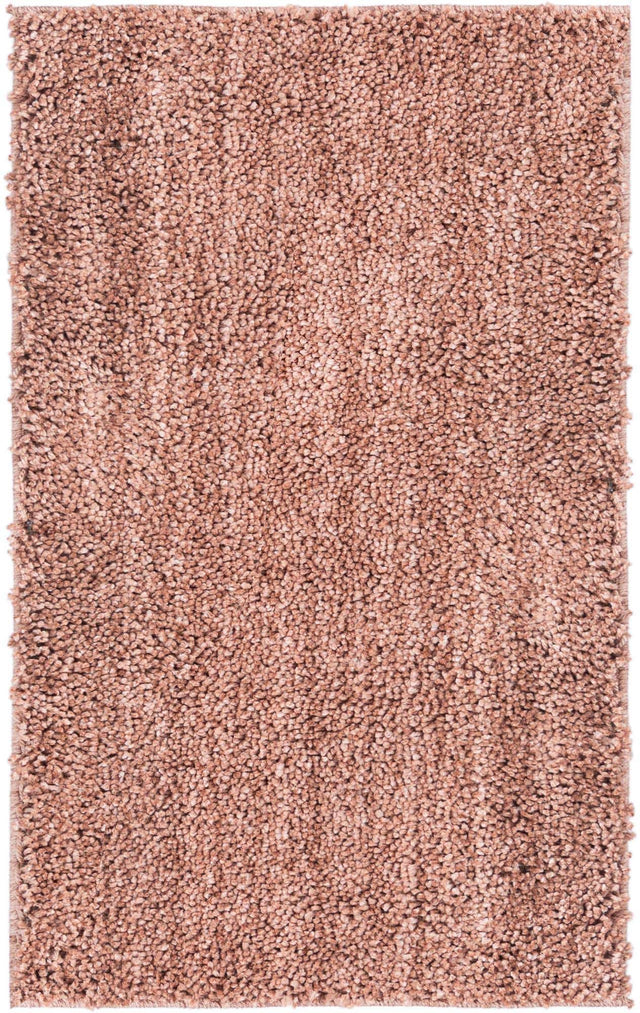Grapefruit Pink 2' x 3' Jill Zarin Shaggy Chic Rectangle Area Rug Thick Soft Touch Fluffy & Plush Shaggy Pile 100% Polyester (Space-Dyed Yarn) With Jute Backing Carpet for Sale at Rug Engine