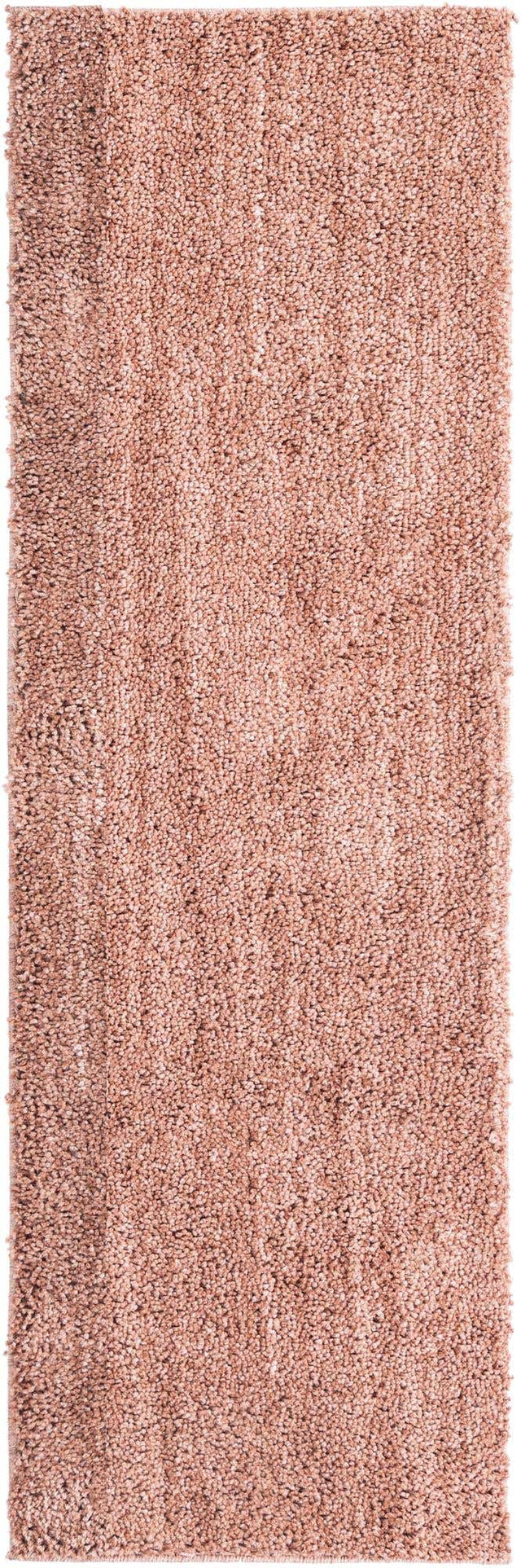 Grapefruit Pink 2' x 6' Jill Zarin Shaggy Chic Runner Area Rug Thick Soft Touch Fluffy & Plush Shaggy Pile 100% Polyester (Space-Dyed Yarn) With Jute Backing Carpet for Sale at Rug Engine