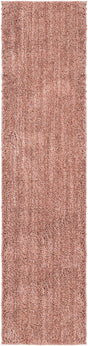 Grapefruit Pink 2' x 8' Jill Zarin Shaggy Chic Runner Area Rug Thick Soft Touch Fluffy & Plush Shaggy Pile 100% Polyester (Space-Dyed Yarn) With Jute Backing Carpet for Sale at Rug Engine