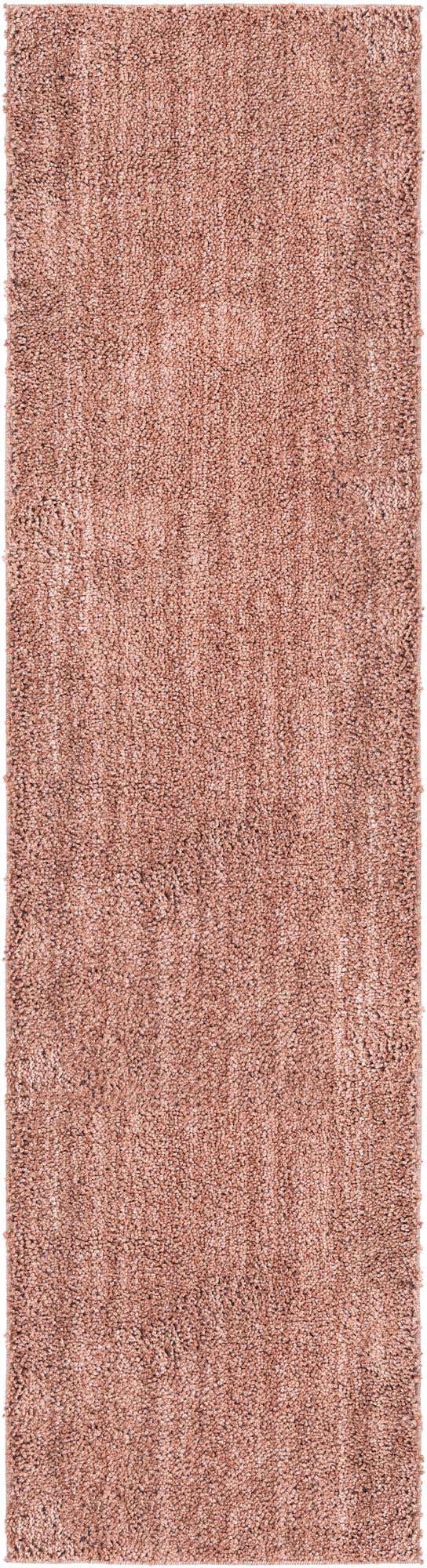 Grapefruit Pink 2' 7 x 10' Jill Zarin Shaggy Chic Runner Area Rug Thick Soft Touch Fluffy & Plush Shaggy Pile 100% Polyester (Space-Dyed Yarn) With Jute Backing Carpet for Sale at Rug Engine