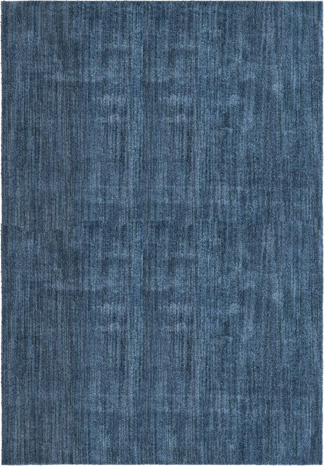 Blueberry Blue 9' 10 x 14' 1 Jill Zarin Shaggy Chic Rectangle Area Rug Thick Soft Touch Fluffy & Plush Shaggy Pile 100% Polyester (Space-Dyed Yarn) With Jute Backing Carpet for Sale at Rug Engine