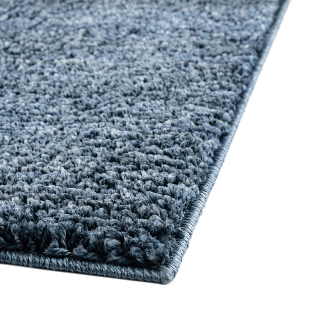 Blueberry Blue 9' 4 x 12' Jill Zarin Shaggy Chic Rectangle Area Rug Thick Soft Touch Fluffy & Plush Shaggy Pile 100% Polyester (Space-Dyed Yarn) With Jute Backing Carpet for Sale at Rug Engine