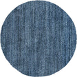 Blueberry Blue 3' 3 x 3' 3 Jill Zarin Shaggy Chic Round Area Rug Thick Soft Touch Fluffy & Plush Shaggy Pile 100% Polyester (Space-Dyed Yarn) With Jute Backing Carpet for Sale at Rug Engine