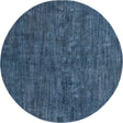 Blueberry Blue 10' x 10' Jill Zarin Shaggy Chic Round Area Rug Thick Soft Touch Fluffy & Plush Shaggy Pile 100% Polyester (Space-Dyed Yarn) With Jute Backing Carpet for Sale at Rug Engine