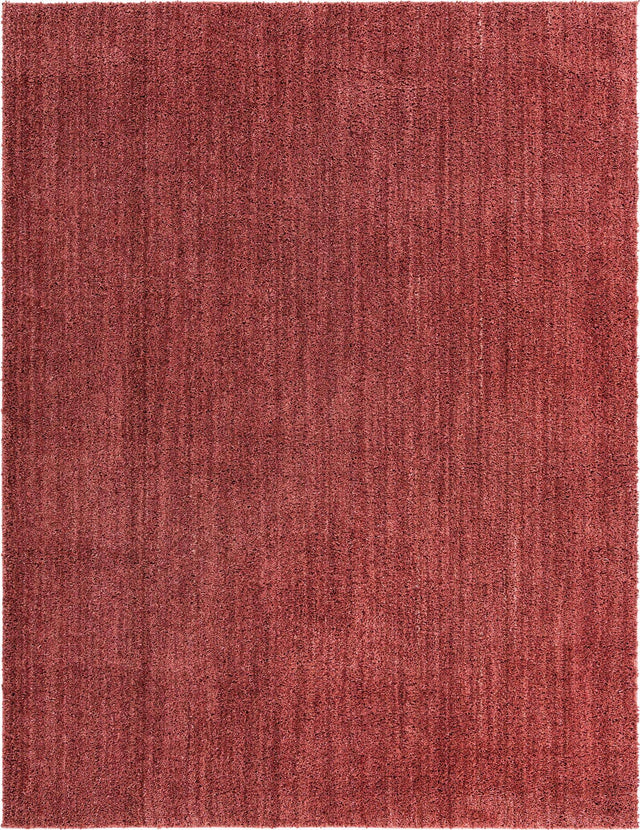 Pomegranate Red 9' 4 x 12' Jill Zarin Shaggy Chic Rectangle Area Rug Thick Soft Touch Fluffy & Plush Shaggy Pile 100% Polyester (Space-Dyed Yarn) With Jute Backing Carpet for Sale at Rug Engine