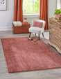 Pomegranate Red 1' 4 x 1' 4 Jill Zarin Shaggy Chic Sample Area Rug Thick Soft Touch Fluffy & Plush Shaggy Pile 100% Polyester (Space-Dyed Yarn) With Jute Backing Carpet for Sale at Rug Engine