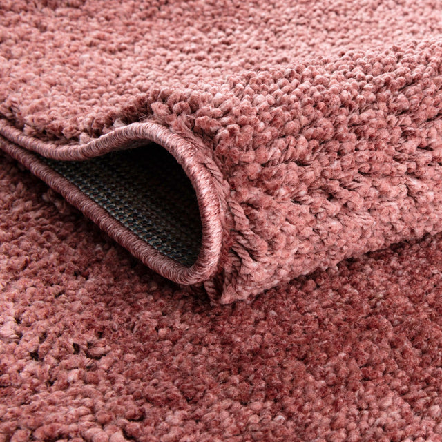 Pomegranate Red 6' 5 x 9' Jill Zarin Shaggy Chic Rectangle Area Rug Thick Soft Touch Fluffy & Plush Shaggy Pile 100% Polyester (Space-Dyed Yarn) With Jute Backing Carpet for Sale at Rug Engine