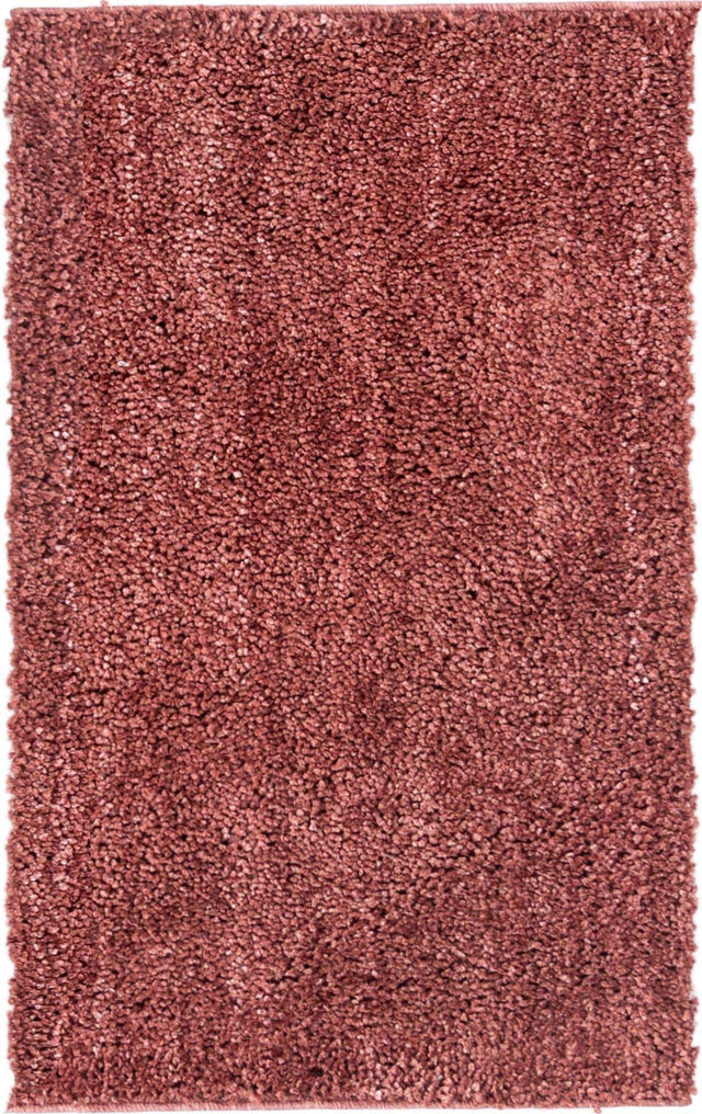 Pomegranate Red 2' x 3' Jill Zarin Shaggy Chic Rectangle Area Rug Thick Soft Touch Fluffy & Plush Shaggy Pile 100% Polyester (Space-Dyed Yarn) With Jute Backing Carpet for Sale at Rug Engine