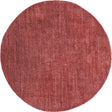 Pomegranate Red 7' x 7' Jill Zarin Shaggy Chic Round Area Rug Thick Soft Touch Fluffy & Plush Shaggy Pile 100% Polyester (Space-Dyed Yarn) With Jute Backing Carpet for Sale at Rug Engine