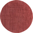 Pomegranate Red 10' x 10' Jill Zarin Shaggy Chic Round Area Rug Thick Soft Touch Fluffy & Plush Shaggy Pile 100% Polyester (Space-Dyed Yarn) With Jute Backing Carpet for Sale at Rug Engine