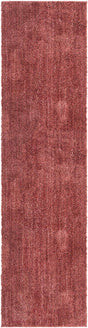 Pomegranate Red 2' 7 x 10' Jill Zarin Shaggy Chic Runner Area Rug Thick Soft Touch Fluffy & Plush Shaggy Pile 100% Polyester (Space-Dyed Yarn) With Jute Backing Carpet for Sale at Rug Engine