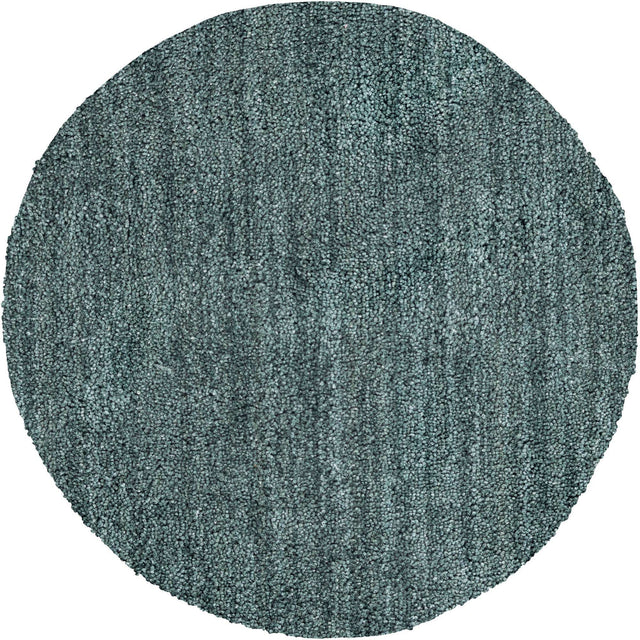 Rosemary Green 3' 3 x 3' 3 Jill Zarin Shaggy Chic Round Area Rug Thick Soft Touch Fluffy & Plush Shaggy Pile 100% Polyester (Space-Dyed Yarn) With Jute Backing Carpet for Sale at Rug Engine