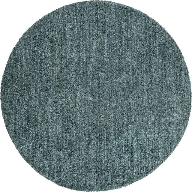 Rosemary Green 10' x 10' Jill Zarin Shaggy Chic Round Area Rug Thick Soft Touch Fluffy & Plush Shaggy Pile 100% Polyester (Space-Dyed Yarn) With Jute Backing Carpet for Sale at Rug Engine