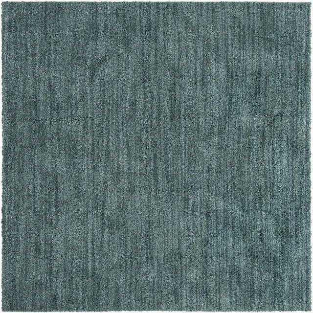 Rosemary Green 6' 5 x 6' 5 Jill Zarin Shaggy Chic Square Area Rug Thick Soft Touch Fluffy & Plush Shaggy Pile 100% Polyester (Space-Dyed Yarn) With Jute Backing Carpet for Sale at Rug Engine