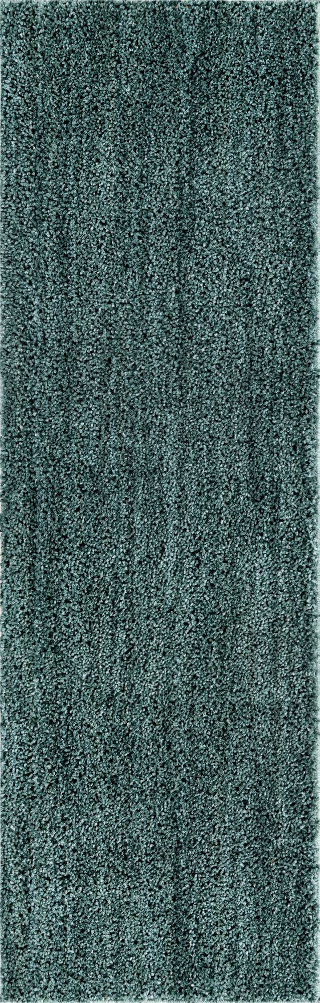 Rosemary Green 2' x 6' Jill Zarin Shaggy Chic Runner Area Rug Thick Soft Touch Fluffy & Plush Shaggy Pile 100% Polyester (Space-Dyed Yarn) With Jute Backing Carpet for Sale at Rug Engine