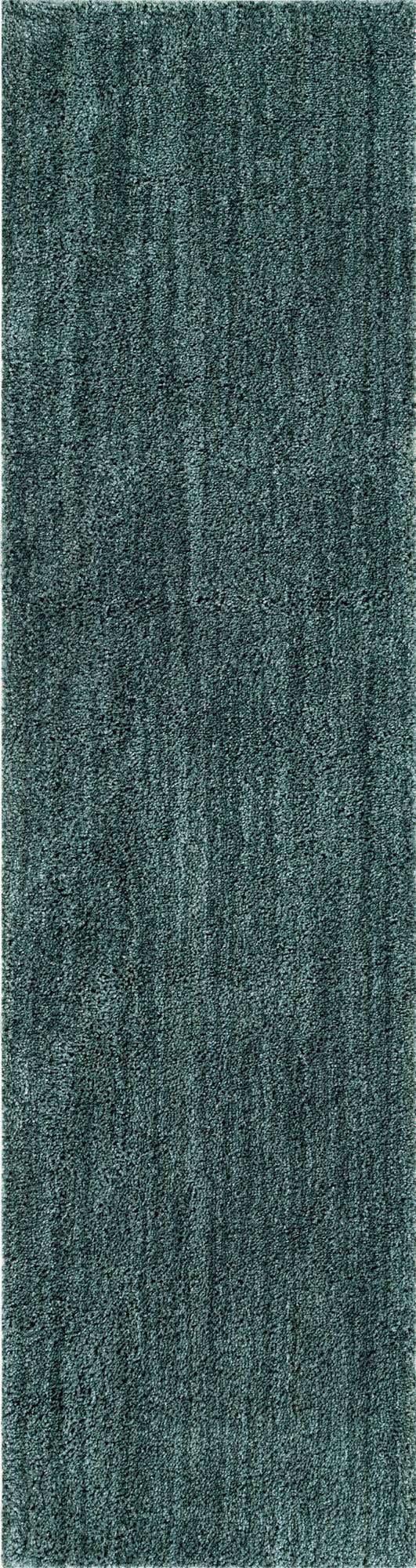 Rosemary Green 2' 7 x 10' Jill Zarin Shaggy Chic Runner Area Rug Thick Soft Touch Fluffy & Plush Shaggy Pile 100% Polyester (Space-Dyed Yarn) With Jute Backing Carpet for Sale at Rug Engine
