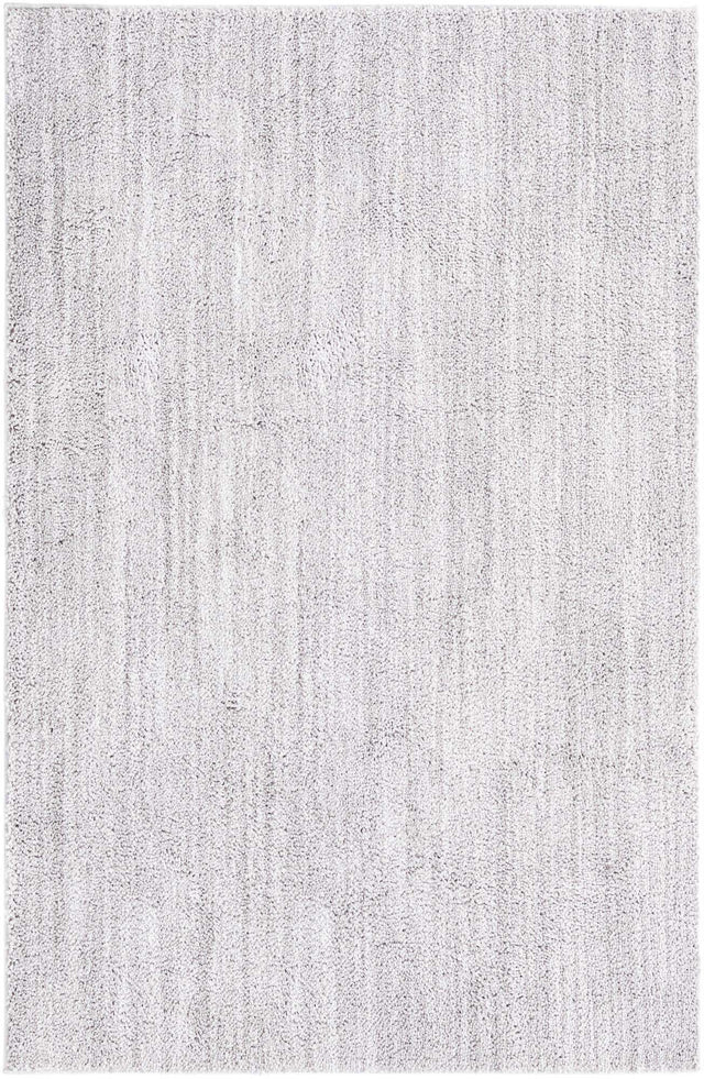 Ash Gray 5' 3 x 8' Jill Zarin Shaggy Chic Rectangle Area Rug Thick Soft Touch Fluffy & Plush Shaggy Pile 100% Polyester (Space-Dyed Yarn) With Jute Backing Carpet for Sale at Rug Engine