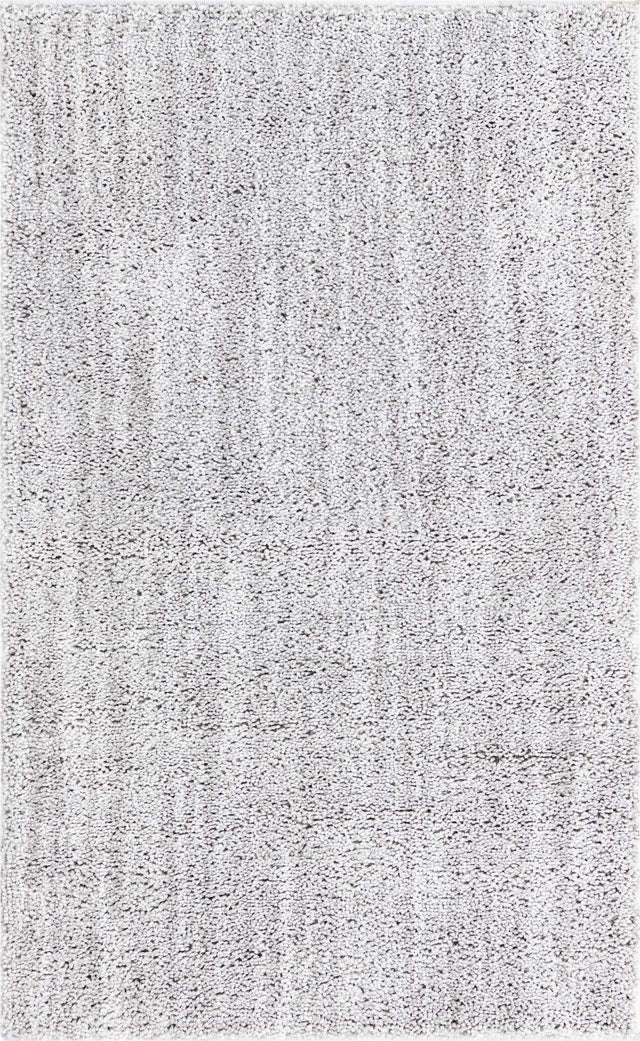 Ash Gray 3' 3 x 5' 3 Jill Zarin Shaggy Chic Rectangle Area Rug Thick Soft Touch Fluffy & Plush Shaggy Pile 100% Polyester (Space-Dyed Yarn) With Jute Backing Carpet for Sale at Rug Engine
