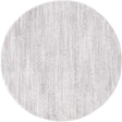 Ash Gray 5' 3 x 5' 3 Jill Zarin Shaggy Chic Round Area Rug Thick Soft Touch Fluffy & Plush Shaggy Pile 100% Polyester (Space-Dyed Yarn) With Jute Backing Carpet for Sale at Rug Engine