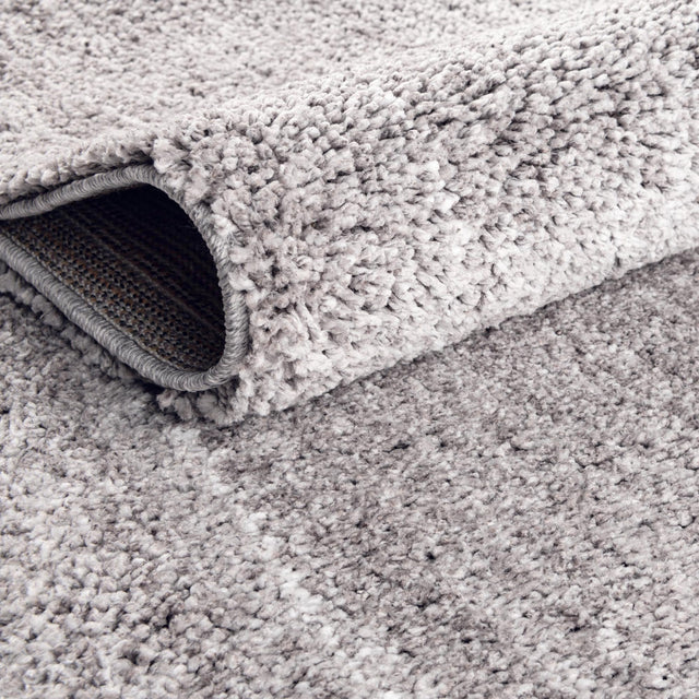 Pepper Gray 6' 5 x 9' Jill Zarin Shaggy Chic Rectangle Area Rug Thick Soft Touch Fluffy & Plush Shaggy Pile 100% Polyester (Space-Dyed Yarn) With Jute Backing Carpet for Sale at Rug Engine