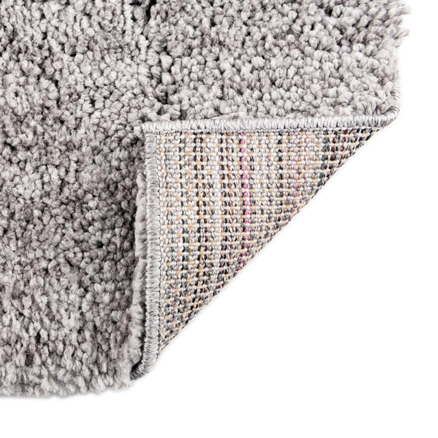 Pepper Gray 7' 10 x 7' 10 Jill Zarin Shaggy Chic Square Area Rug Thick Soft Touch Fluffy & Plush Shaggy Pile 100% Polyester (Space-Dyed Yarn) With Jute Backing Carpet for Sale at Rug Engine