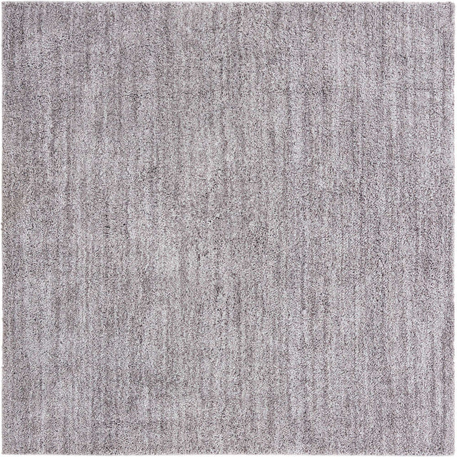 Pepper Gray 6' 5 x 6' 5 Jill Zarin Shaggy Chic Square Area Rug Thick Soft Touch Fluffy & Plush Shaggy Pile 100% Polyester (Space-Dyed Yarn) With Jute Backing Carpet for Sale at Rug Engine