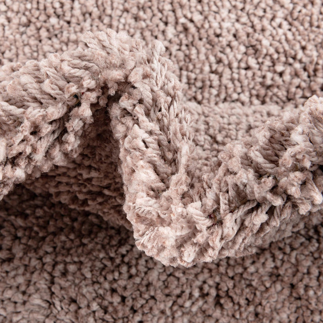 Mushroom 7' 10 x 10' Jill Zarin Shaggy Chic Rectangle Area Rug Thick Soft Touch Fluffy & Plush Shaggy Pile 100% Polyester (Space-Dyed Yarn) With Jute Backing Carpet for Sale at Rug Engine