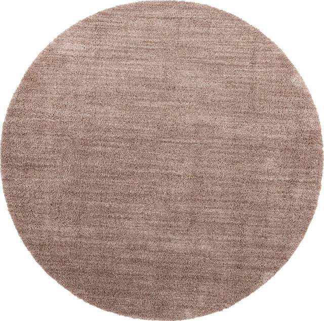 Mushroom 10' x 10' Jill Zarin Shaggy Chic Round Area Rug Thick Soft Touch Fluffy & Plush Shaggy Pile 100% Polyester (Space-Dyed Yarn) With Jute Backing Carpet for Sale at Rug Engine
