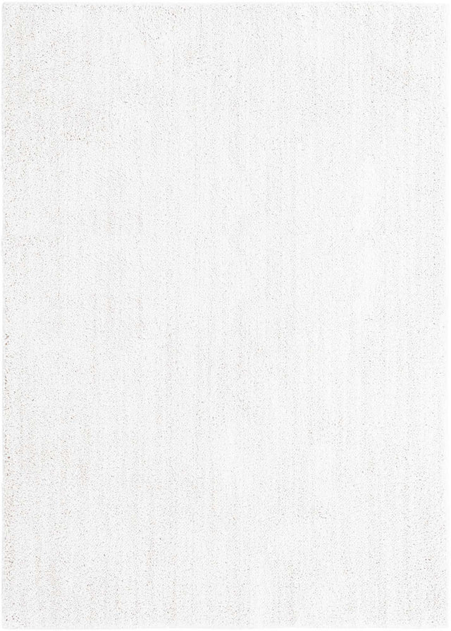 Sea Salt White 6' 5 x 9' Jill Zarin Shaggy Chic Rectangle Area Rug Thick Soft Touch Fluffy & Plush Shaggy Pile 100% Polyester (Space-Dyed Yarn) With Jute Backing Carpet for Sale at Rug Engine