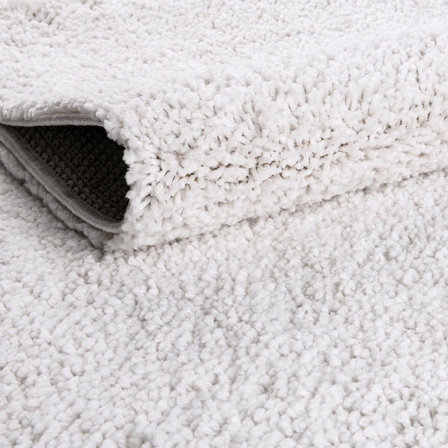 Sea Salt White 3' 3 x 5' 3 Jill Zarin Shaggy Chic Rectangle Area Rug Thick Soft Touch Fluffy & Plush Shaggy Pile 100% Polyester (Space-Dyed Yarn) With Jute Backing Carpet for Sale at Rug Engine