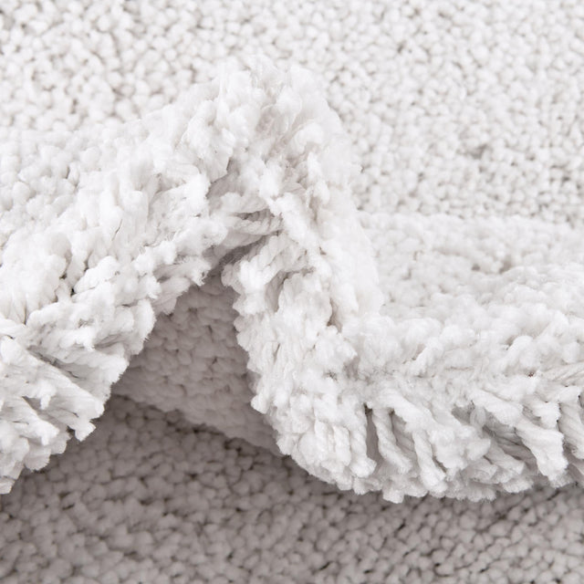 Sea Salt White 9' 10 x 14' 1 Jill Zarin Shaggy Chic Rectangle Area Rug Thick Soft Touch Fluffy & Plush Shaggy Pile 100% Polyester (Space-Dyed Yarn) With Jute Backing Carpet for Sale at Rug Engine