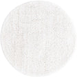 Sea Salt White 3' 3 x 3' 3 Jill Zarin Shaggy Chic Round Area Rug Thick Soft Touch Fluffy & Plush Shaggy Pile 100% Polyester (Space-Dyed Yarn) With Jute Backing Carpet for Sale at Rug Engine