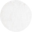 Sea Salt White 7' x 7' Jill Zarin Shaggy Chic Round Area Rug Thick Soft Touch Fluffy & Plush Shaggy Pile 100% Polyester (Space-Dyed Yarn) With Jute Backing Carpet for Sale at Rug Engine