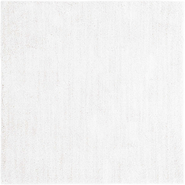 Sea Salt White 6' 5 x 6' 5 Jill Zarin Shaggy Chic Square Area Rug Thick Soft Touch Fluffy & Plush Shaggy Pile 100% Polyester (Space-Dyed Yarn) With Jute Backing Carpet for Sale at Rug Engine
