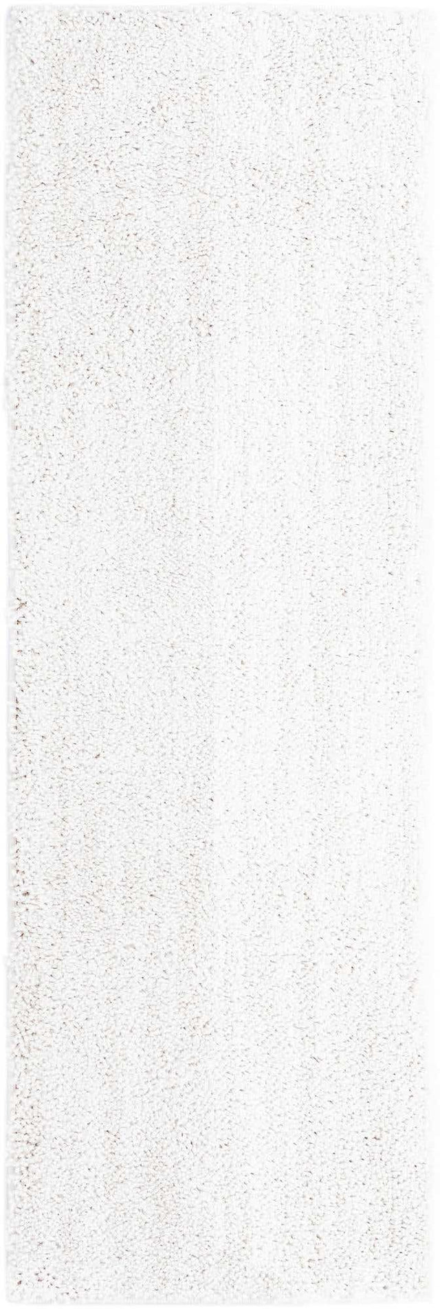 Sea Salt White 2' x 6' Jill Zarin Shaggy Chic Runner Area Rug Thick Soft Touch Fluffy & Plush Shaggy Pile 100% Polyester (Space-Dyed Yarn) With Jute Backing Carpet for Sale at Rug Engine