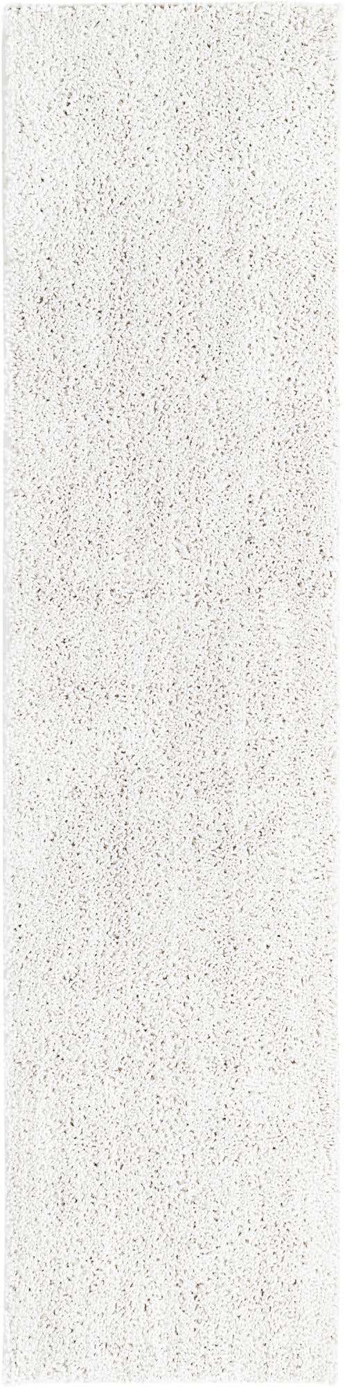 Sea Salt White 2' x 8' Jill Zarin Shaggy Chic Runner Area Rug Thick Soft Touch Fluffy & Plush Shaggy Pile 100% Polyester (Space-Dyed Yarn) With Jute Backing Carpet for Sale at Rug Engine