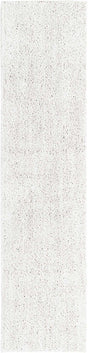 Sea Salt White 2' x 8' Jill Zarin Shaggy Chic Runner Area Rug Thick Soft Touch Fluffy & Plush Shaggy Pile 100% Polyester (Space-Dyed Yarn) With Jute Backing Carpet for Sale at Rug Engine