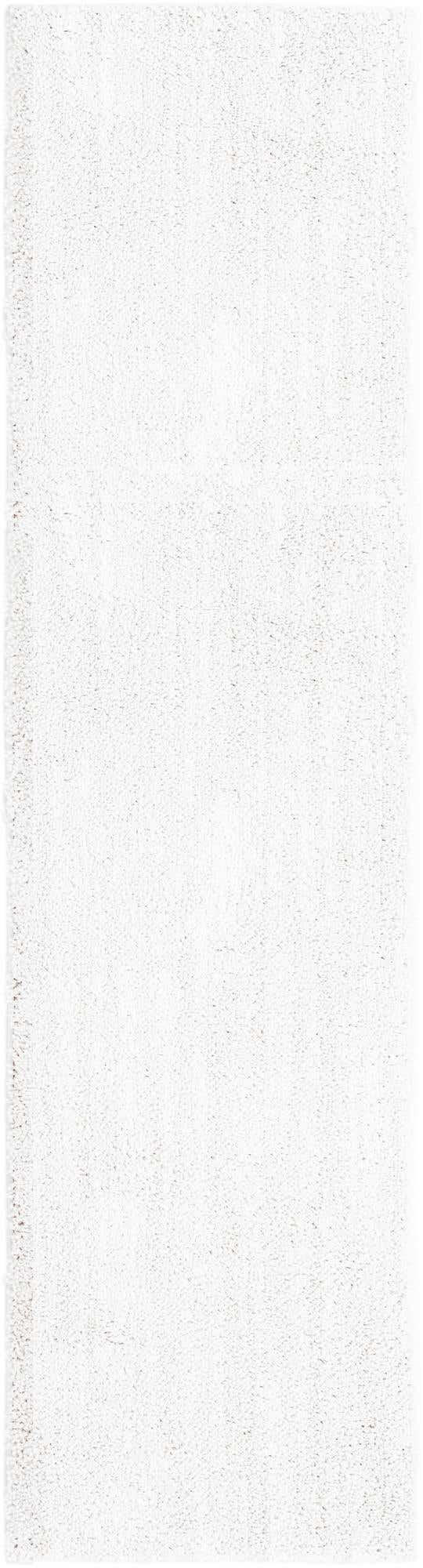 Sea Salt White 2' 7 x 10' Jill Zarin Shaggy Chic Runner Area Rug Thick Soft Touch Fluffy & Plush Shaggy Pile 100% Polyester (Space-Dyed Yarn) With Jute Backing Carpet for Sale at Rug Engine