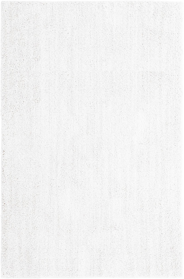Sea Salt White 1' 4 x 1' 4 Jill Zarin Shaggy Chic Sample Area Rug Thick Soft Touch Fluffy & Plush Shaggy Pile 100% Polyester (Space-Dyed Yarn) With Jute Backing Carpet for Sale at Rug Engine