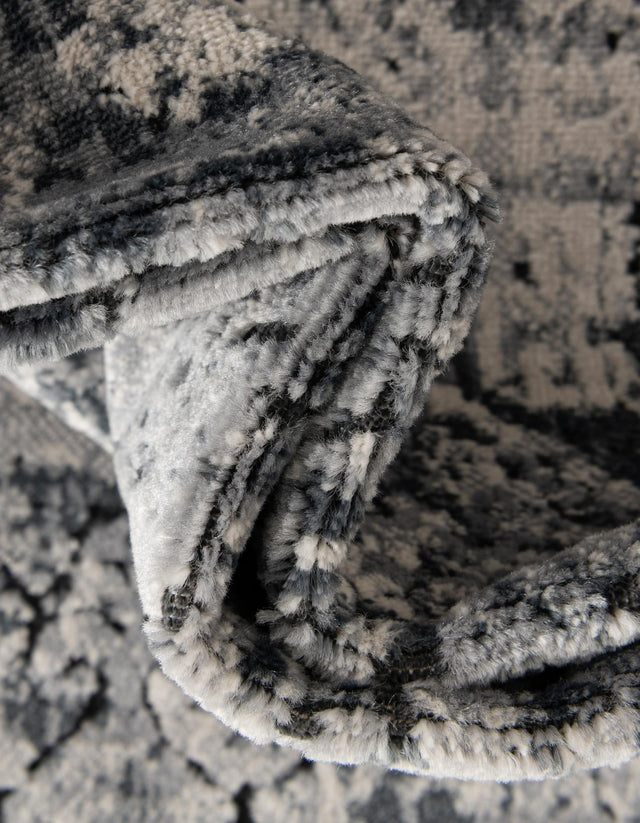 Gray 5' 3 x 5' 3 Chateau Octagon Area Rug 85% Polypropylene & 15% Chenille With Cotton Backing Traditional Vintage Distressed Carpet for Classical Interior Design Decorating for Sale at Rug Engine